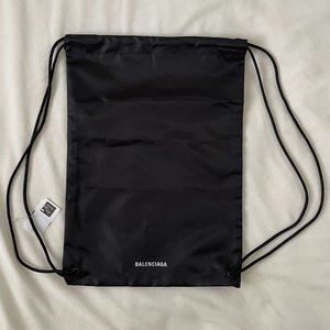 Balenciaga Black Backpack Dust Backpack Gym Draw String Bag